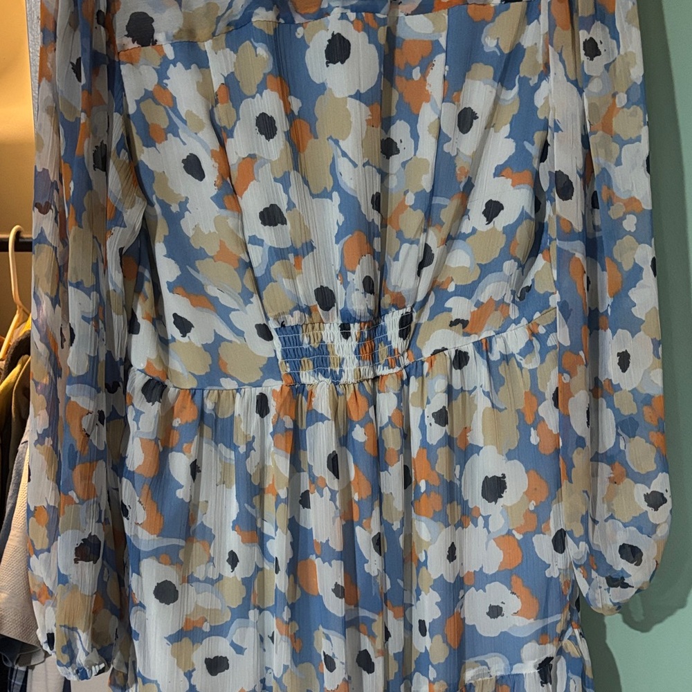 Joie Multicolor Floral Long Sleeve Dress - Picture 3 of 3